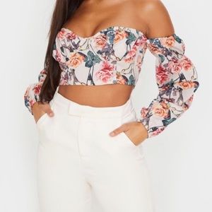 Crop Floral Top